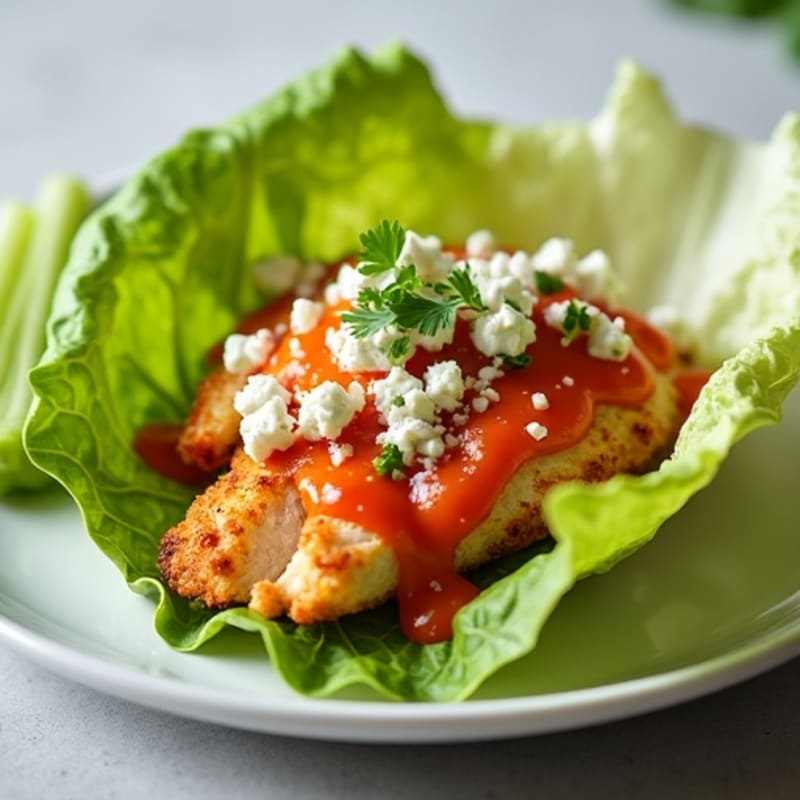 Buffalo Chicken Lettuce Wraps