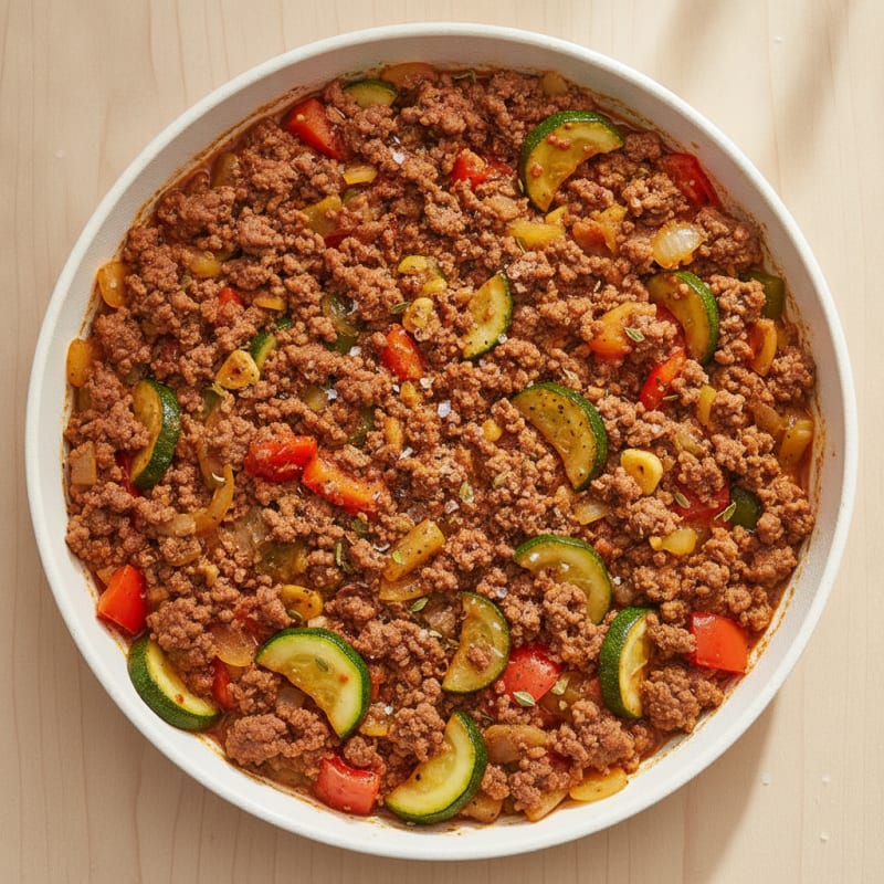Ground Beef and Vegetable Skillet