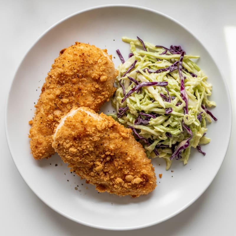 Buttermilk Fried Chicken with Coleslaw