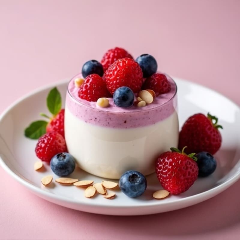 Cottage Cheese Protein Mousse with Mixed Berries