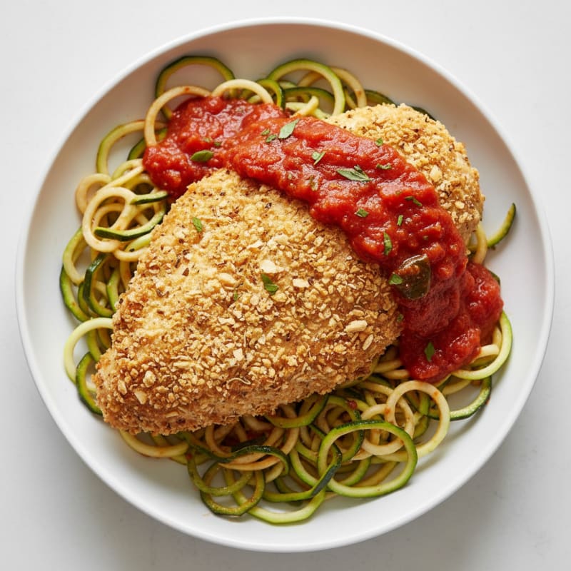 Parmesan-Crusted Chicken with Marinara