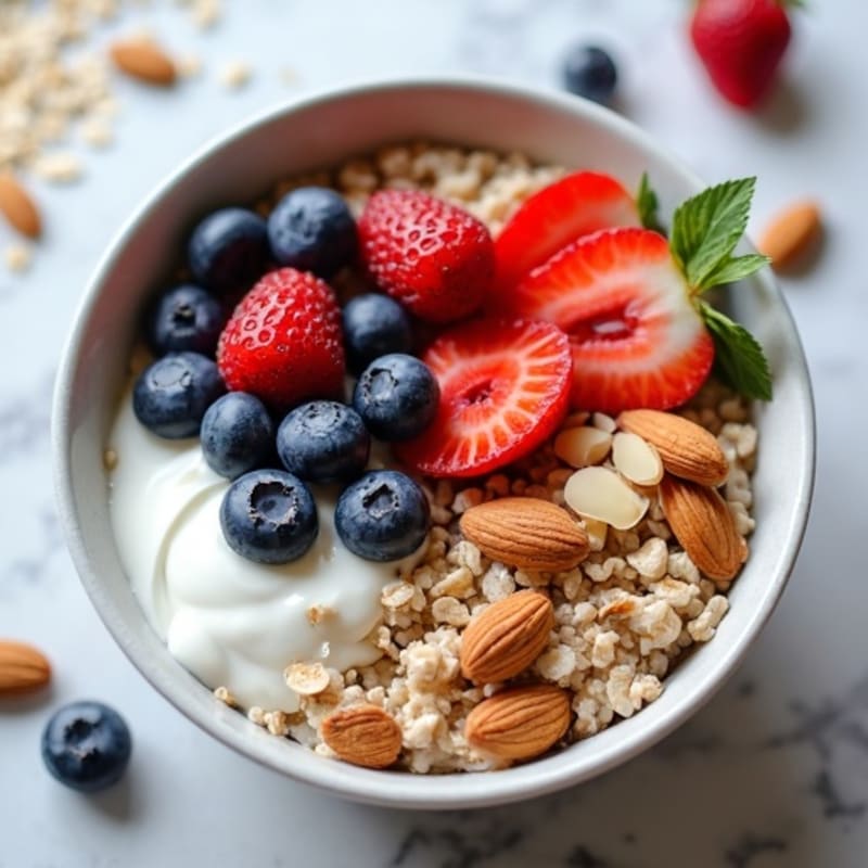 Protein-Packed Berry Oatmeal Bowl
