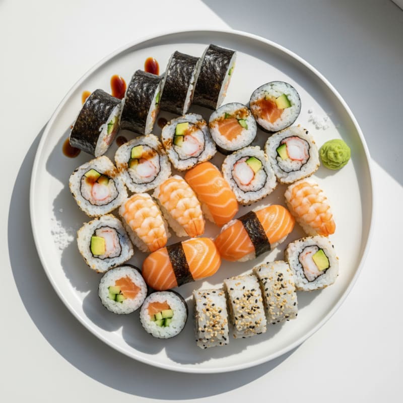 Assorted Fresh Sushi Rolls