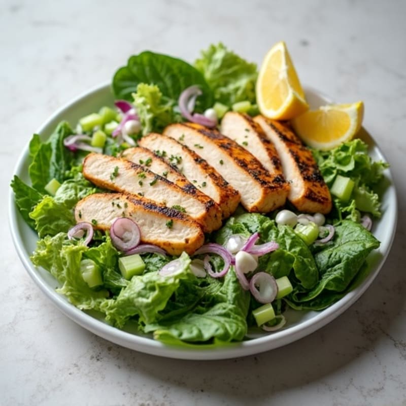 Creamy Herb Chicken Salad with Fresh Greens