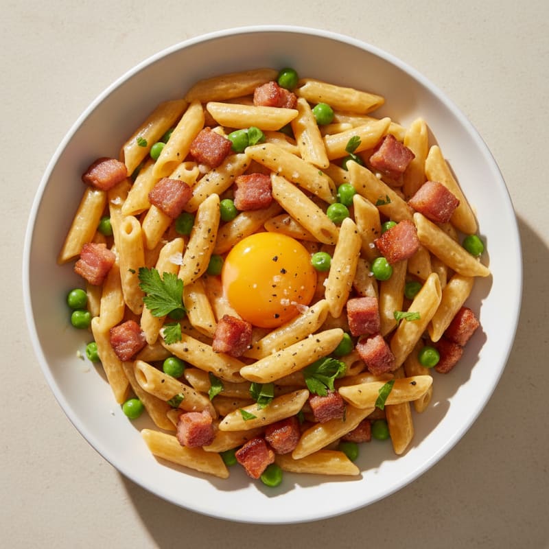 Creamy Pancetta Carbonara with Silky Egg Yolk