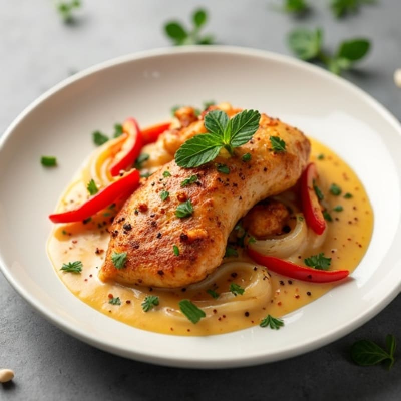 Spiced Chicken with Creamy Coconut Sauce