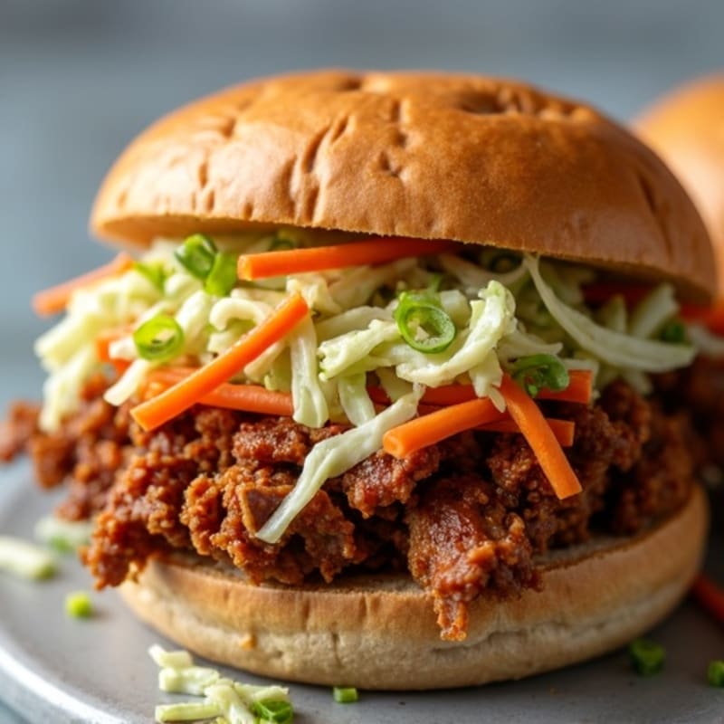 Smoky Pulled Pork with Tangy Slaw Sandwich