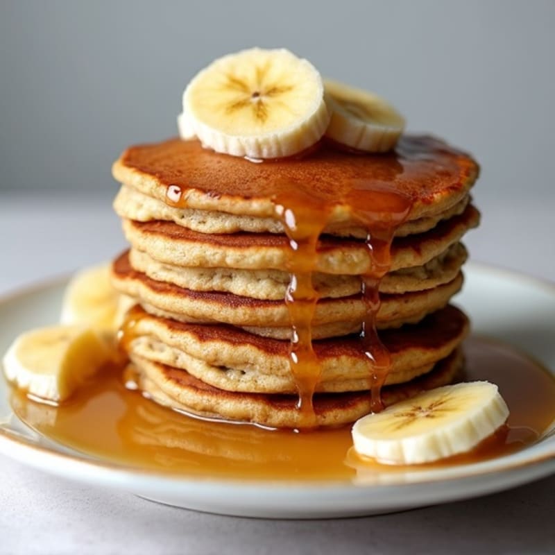 Protein-Packed Caramelized Banana Oat Pancakes
