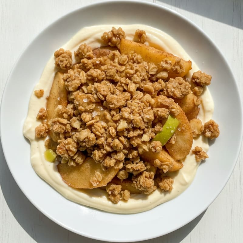 Baked Apple Crumble with Oat Topping