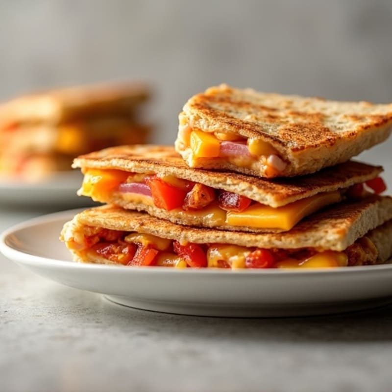BBQ Chicken Crispy Whole Wheat Quesadilla