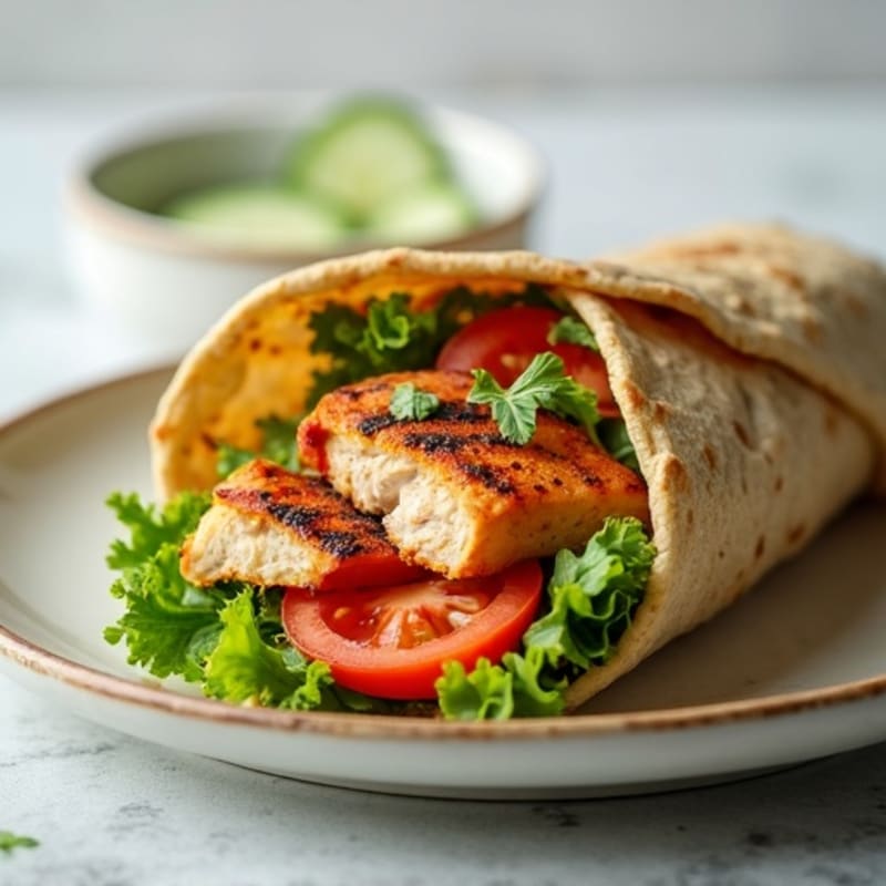 Grilled Chicken and Fresh Veggie Wrap