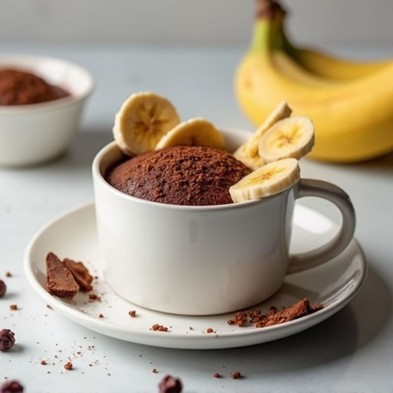 Healthy Chocolate Protein Mug Cake