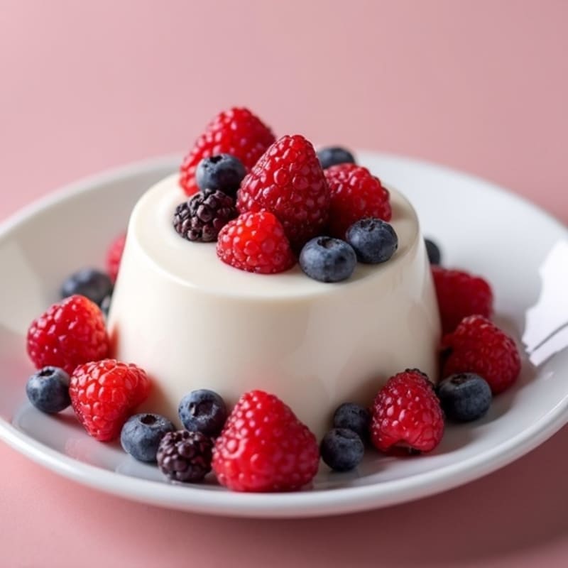 Silky Greek Yogurt Protein Mousse with Berries