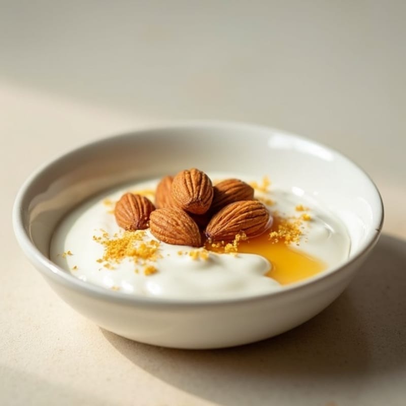 Creamy Cardamom Protein Yogurt with Toasted Almonds