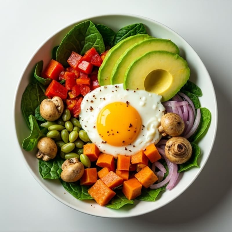 Protein-Packed Veggie and Egg White Scramble Bowl