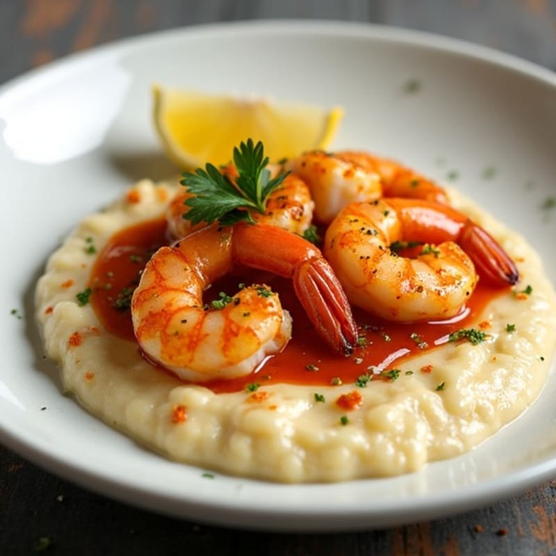 Cajun Shrimp with Creamy Grits