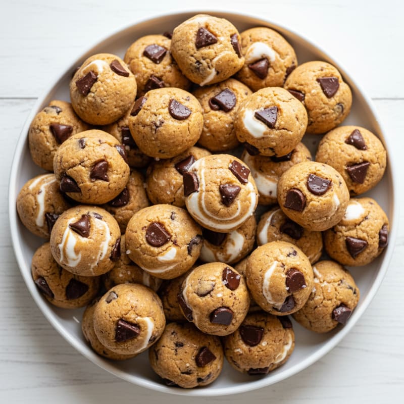 Creamy Chocolate Chip Cookie Dough Bites