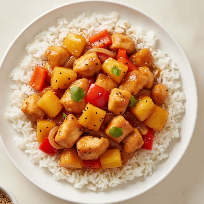 Sweet and Sour Chicken with Pineapple