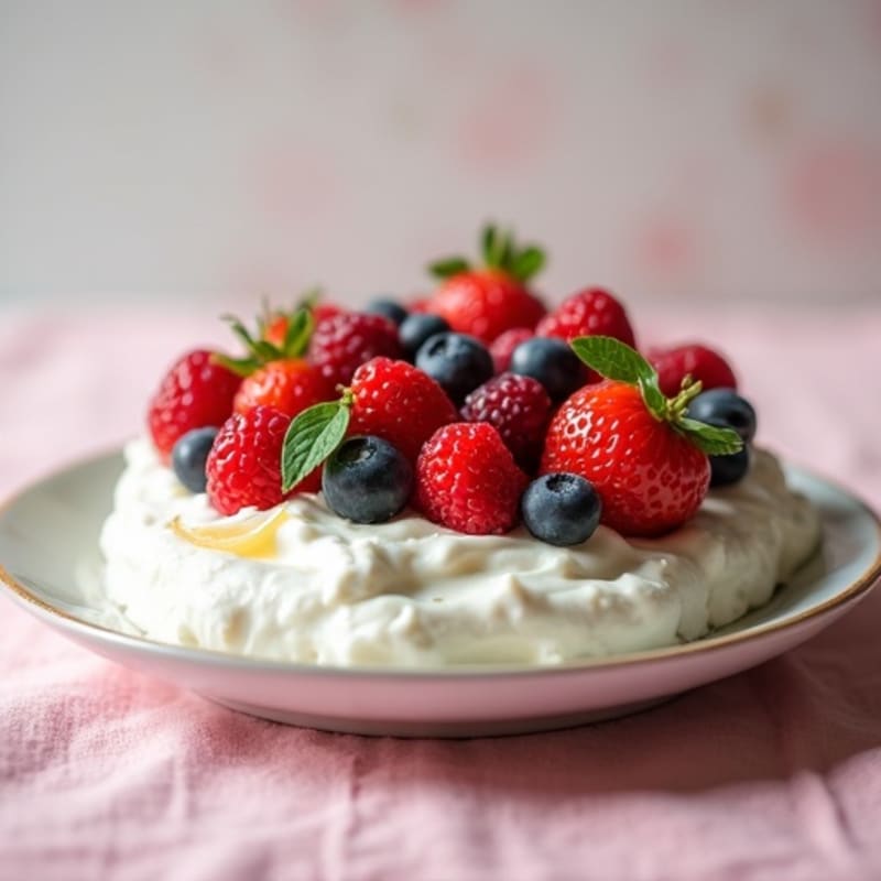 Creamy Greek Yogurt with Vanilla Protein and Fresh Berries
