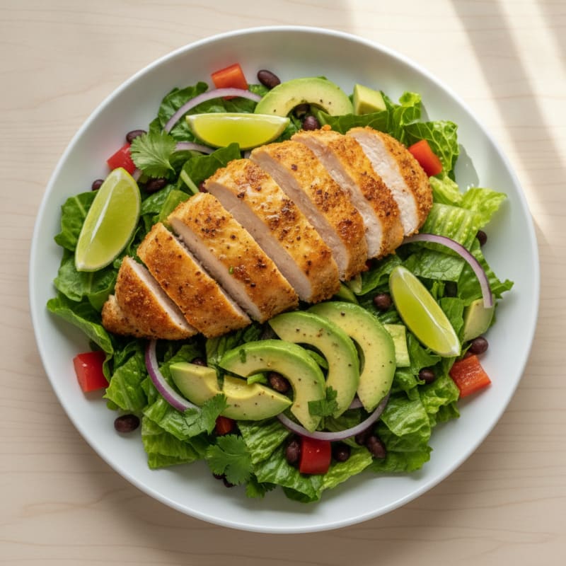 Baked Mexican Chicken Thigh Salad