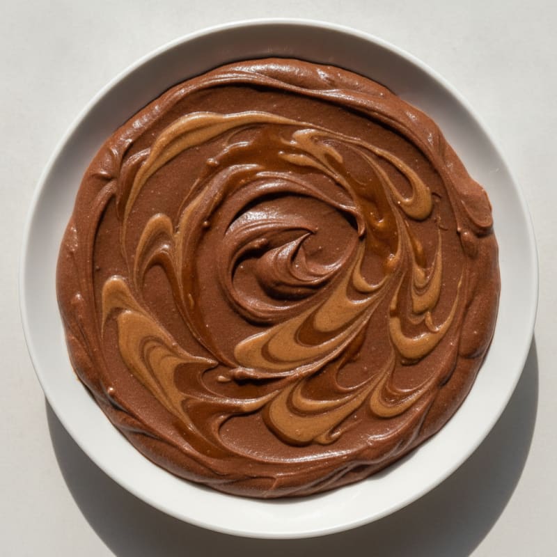 Silky Chocolate Protein Pudding with Almond Butter Swirl