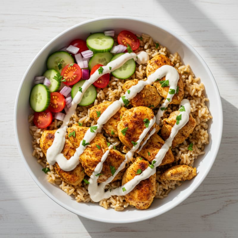 Chicken Shawarma Rice Bowl
