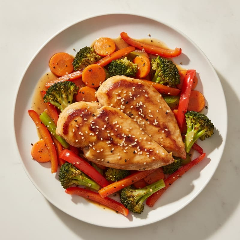 Teriyaki Chicken with Roasted Vegetables