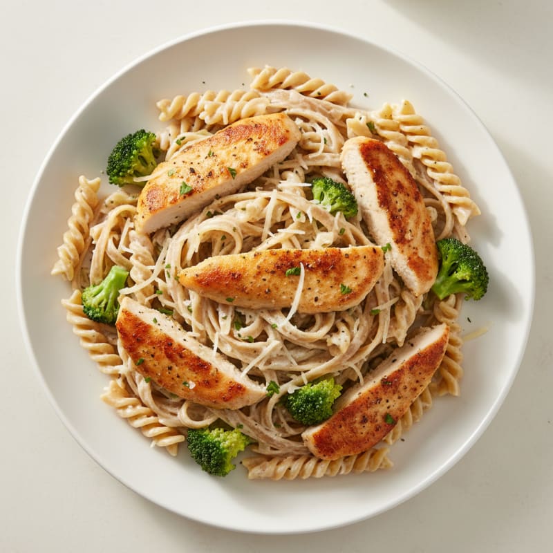 Creamy Garlic Chicken Alfredo Pasta