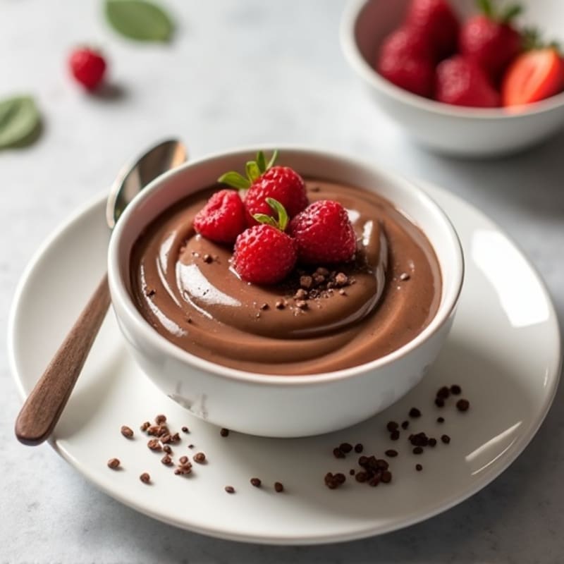 Silky Chocolate Protein Pudding with Greek Yogurt