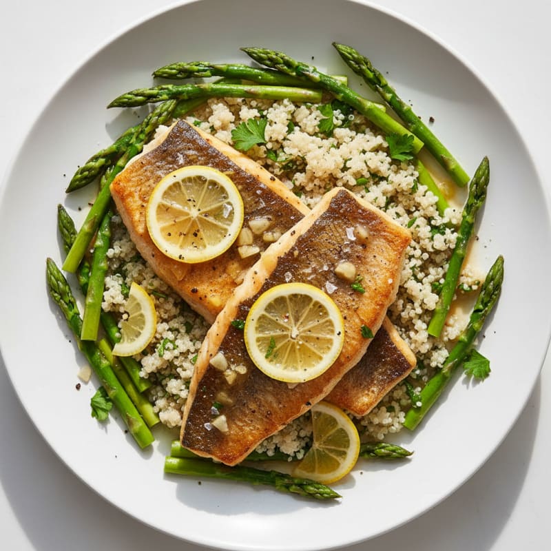 Golden Pan-Seared Sea Bream with Zesty Lemon
