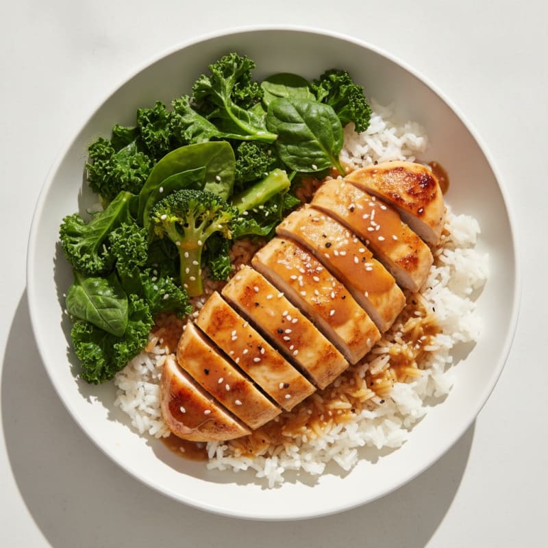 Teriyaki Chicken and Super Greens Bowl