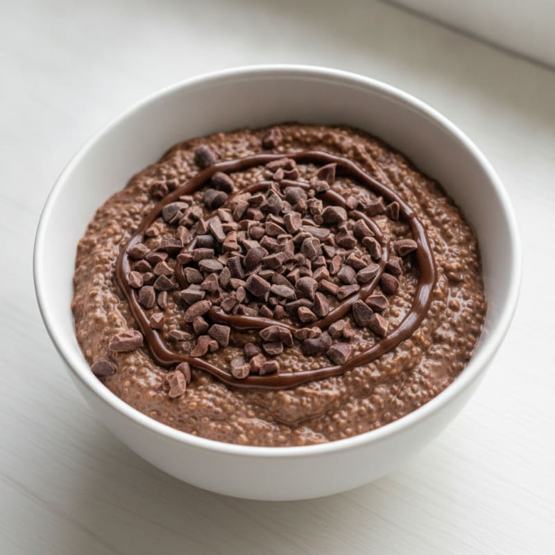 Chocolate Protein Chia Pudding