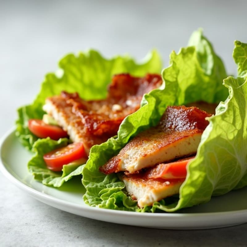 Crispy Turkey Club Lettuce Wraps
