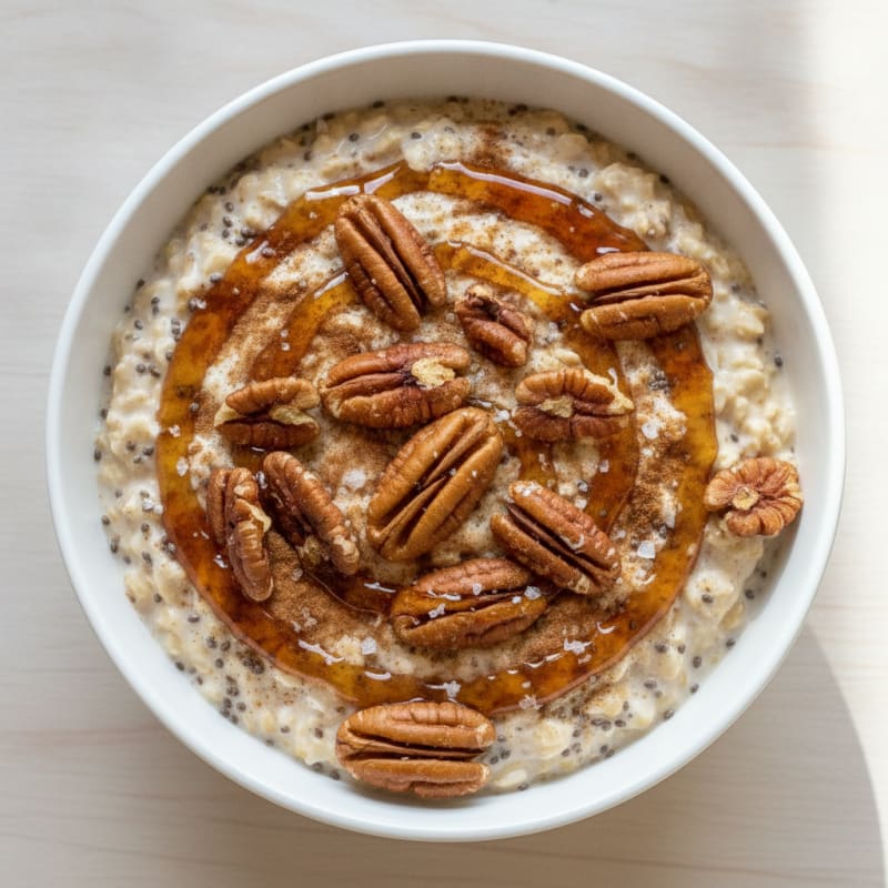 Maple Pecan Overnight Oats