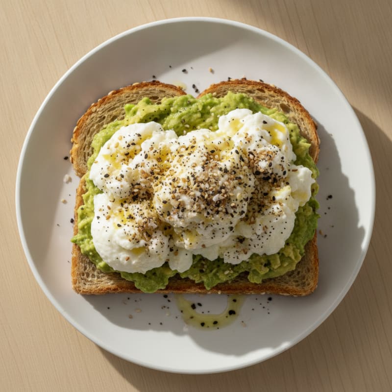 Avocado Toast with Everything Bagel Seasoning