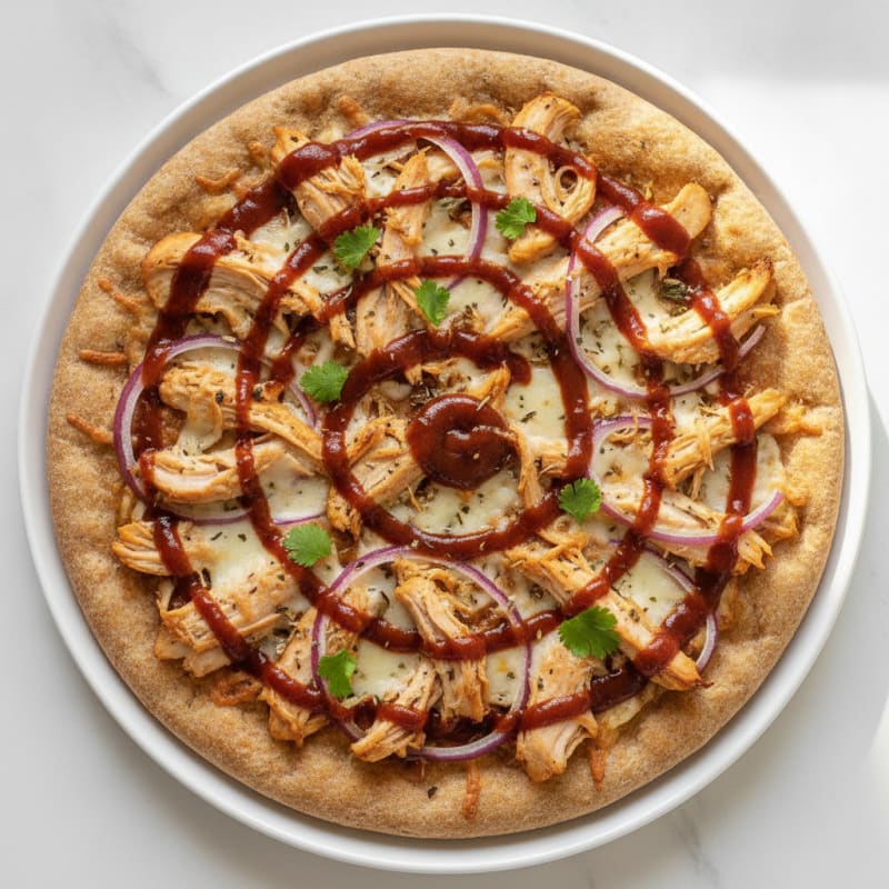 High-Protein BBQ Chicken Pizza