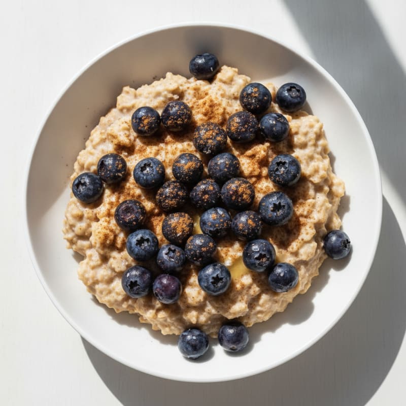 Warm Blueberry Oatmeal Bowl