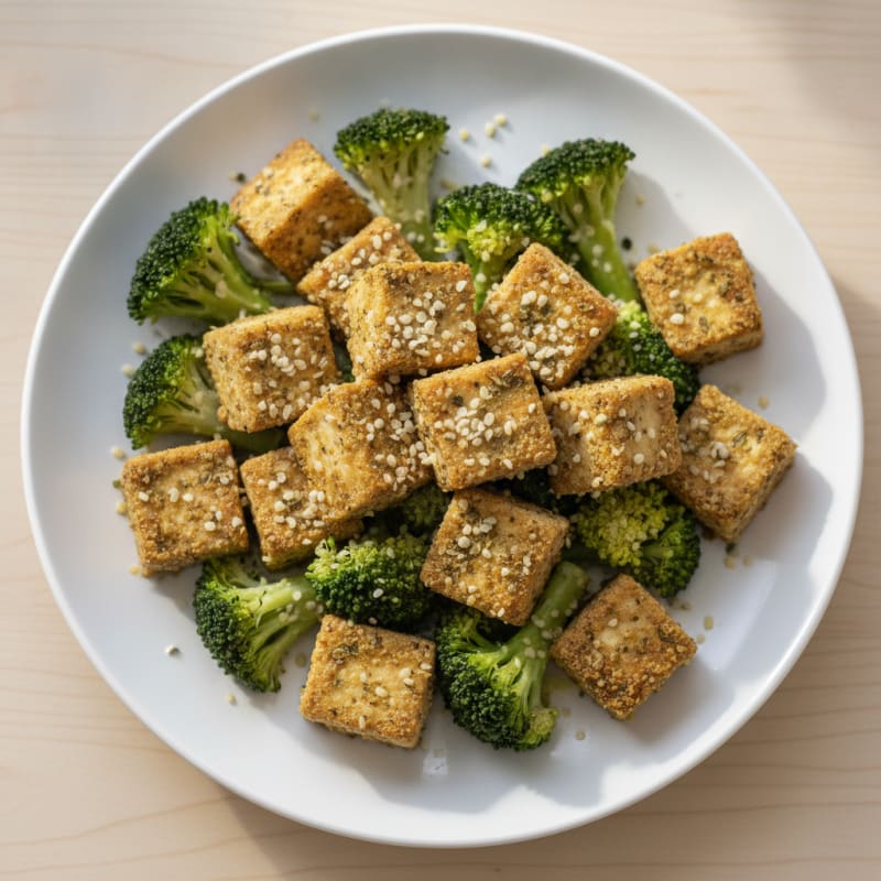 Garlic-Herb Baked Tofu