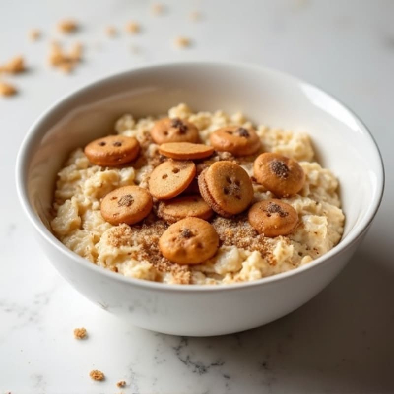 Creamy Protein Cookie Dough Oatmeal Bowl