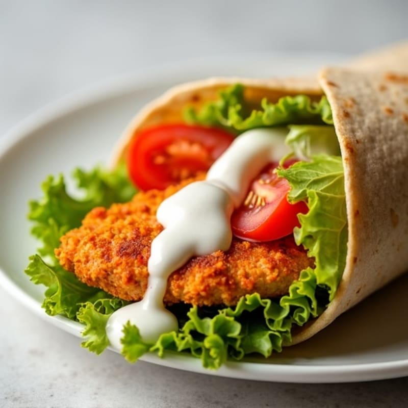 Crispy Buffalo Ranch Chicken Wrap