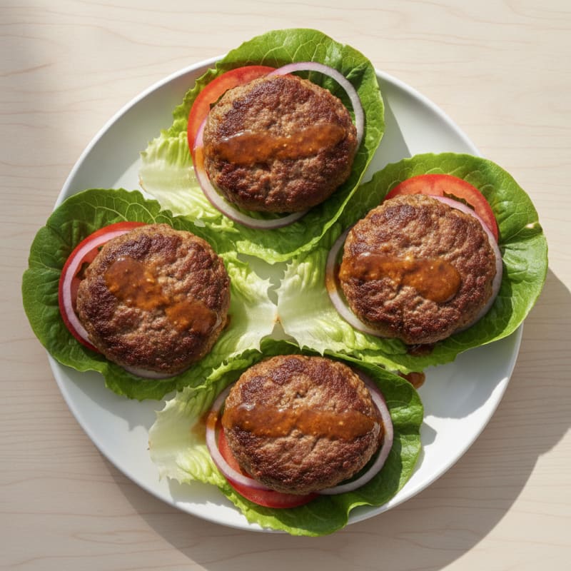 Savory Lean Ground Beef Burger