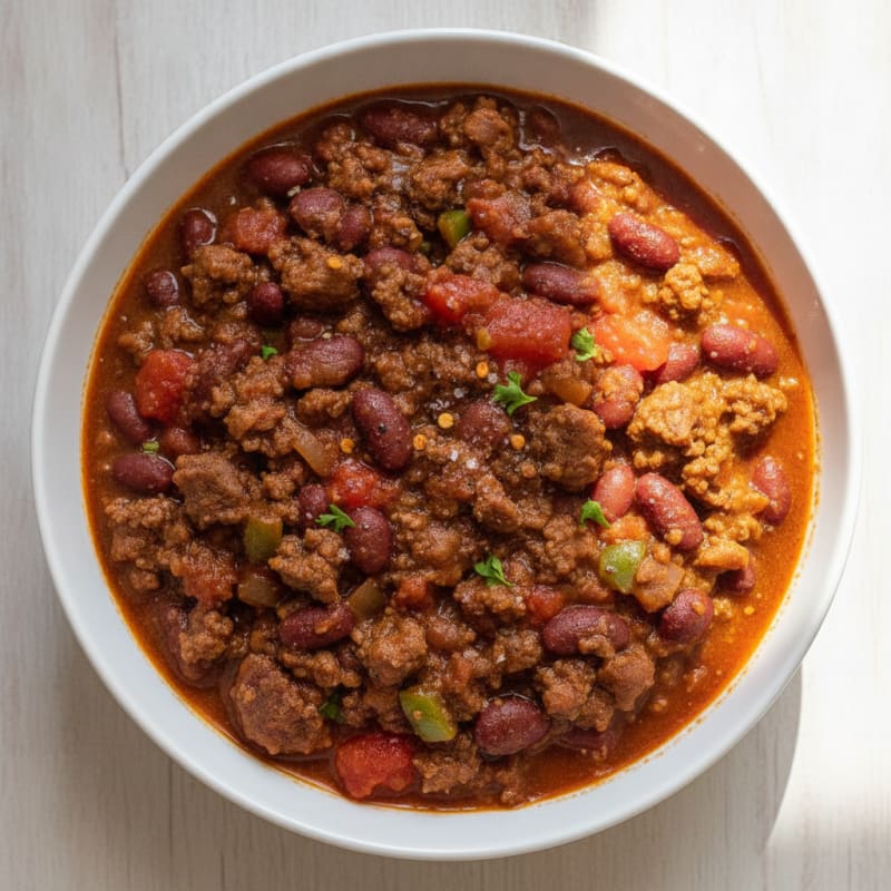 Hearty Slow Cooker Beef Chili