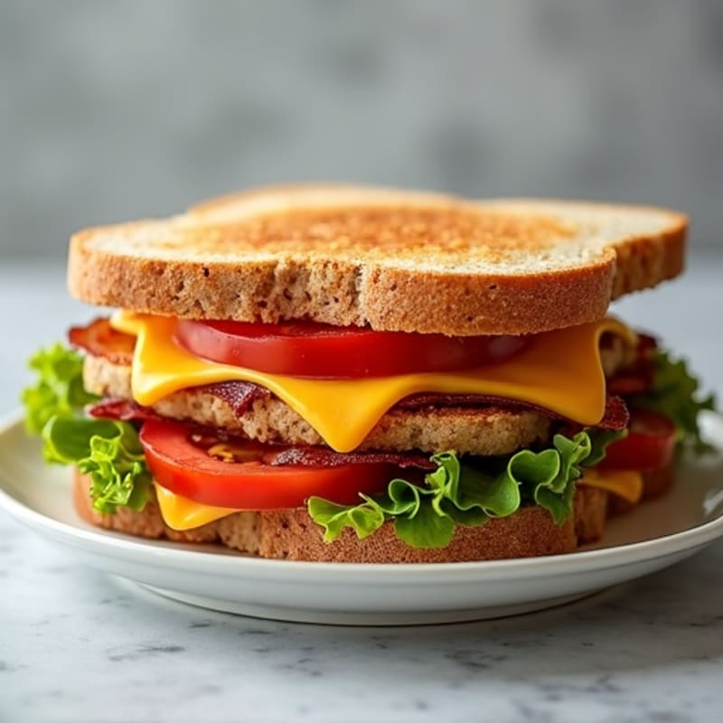 Crispy Turkey Bacon, Fresh Tomato, and Crisp Lettuce Whole Grain Sandwich