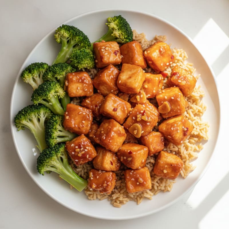 General Tso's Chicken with Broccoli