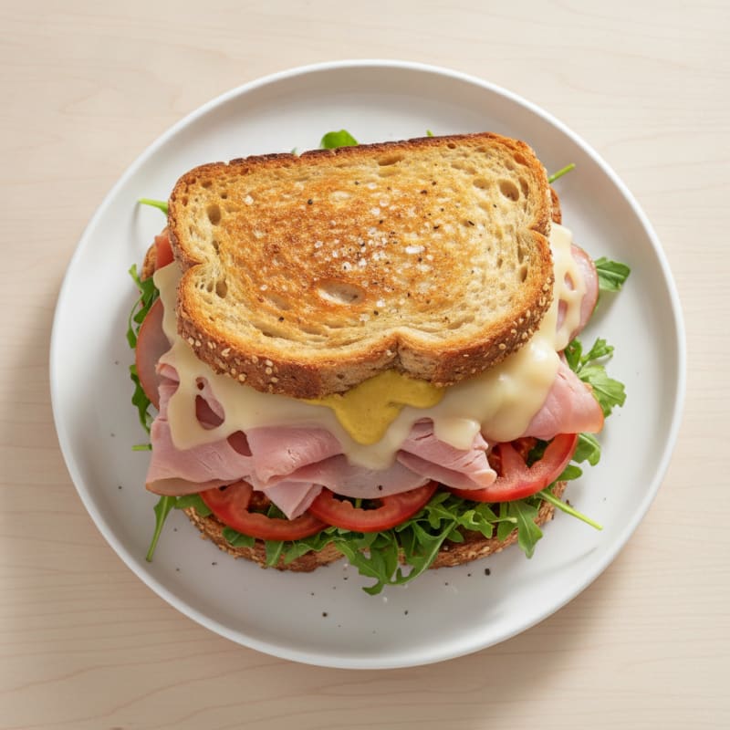 Classic Ham and Swiss Sandwich