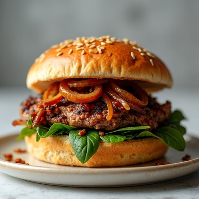 Lean Smoked Brisket Sandwich with Caramelized Onions