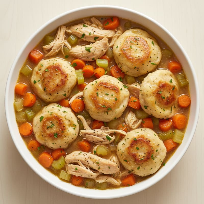 Homestyle Chicken and Herb Dumplings