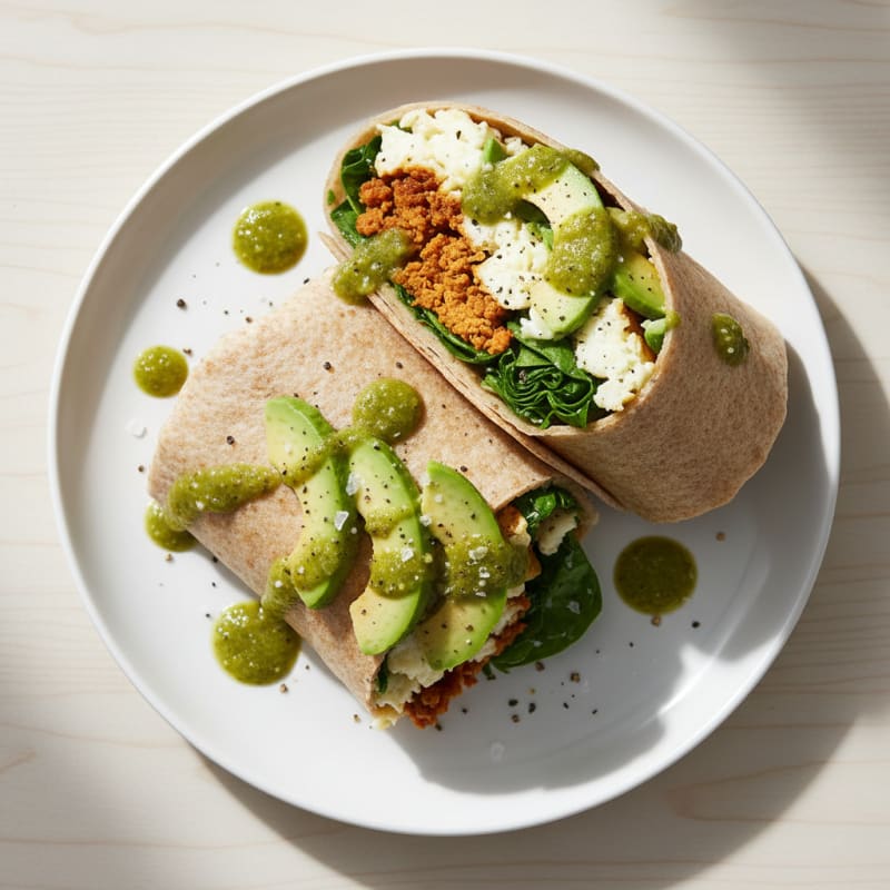 Loaded Breakfast Burrito with Chorizo