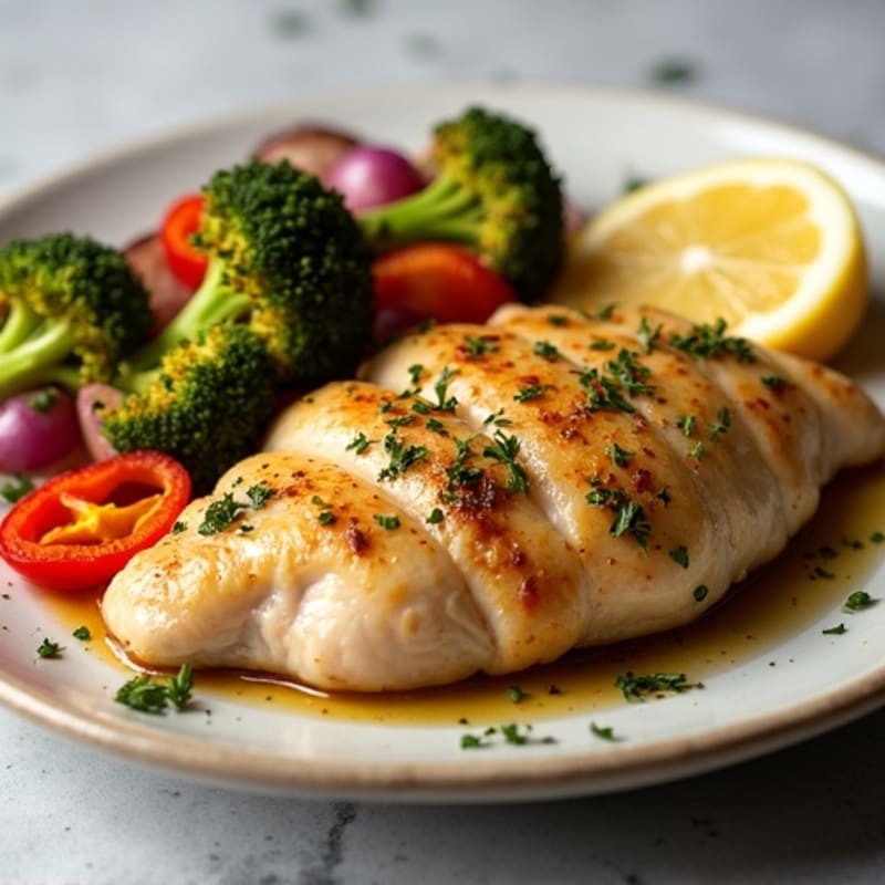 Lemon Herb Roasted Chicken with Crispy Sheet Pan Vegetables