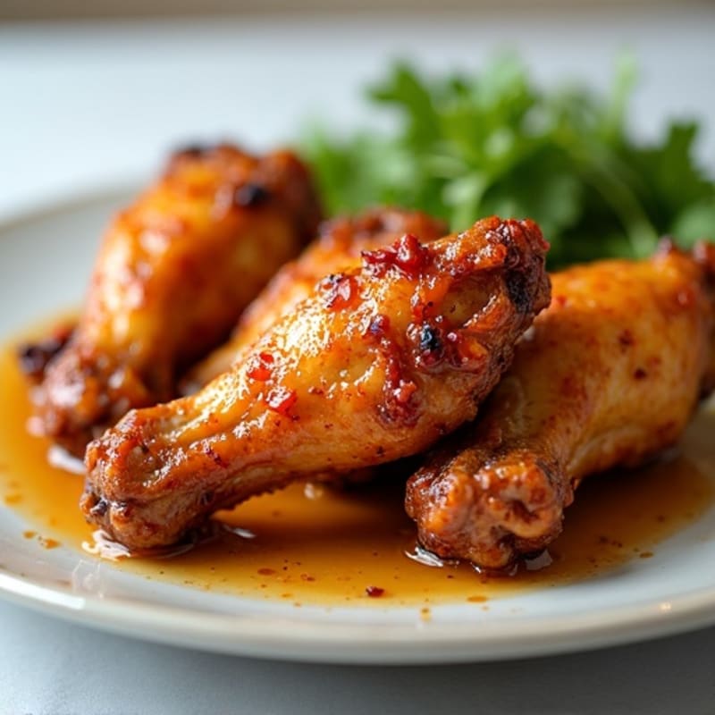Crispy Baked Honey-Garlic Chicken Wings